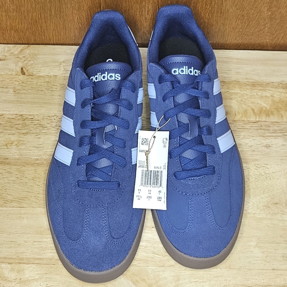 Adidas Barreda men's tennis shoes - Navy Blue / Light Blue - JR5533 size 11.5 - Picture 2 of 11